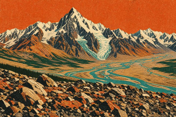 Курайская степь и ледники Актру