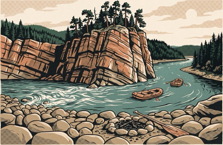 Сплав по Чусовой: камни-бойцы
