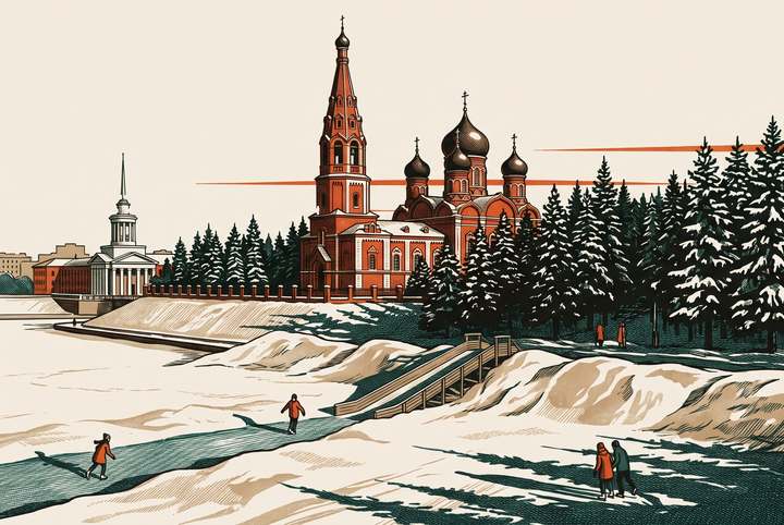 Ижевск: пельмени, белые медведи и горка