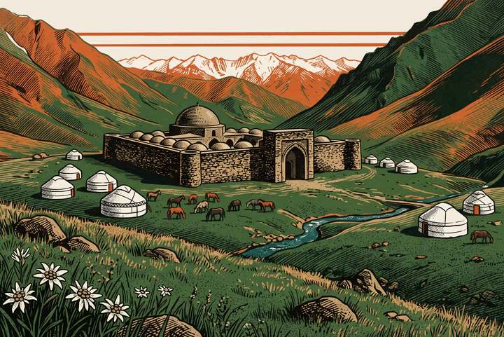Киргизия: Сон-Куль, Нарын и юрты