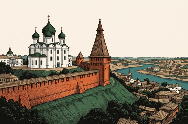 Смоленск: стена Фёдора Коня, Теремок и курганы