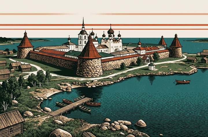 Соловки: крепость из валунов в Белом море
