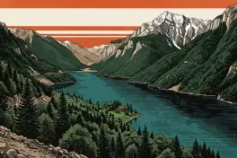 Абхазия — тёплое море и озеро Рица