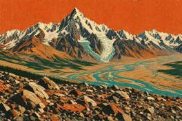 Курайская степь и ледники Актру