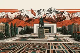 Бишкек: площади, парки и горы над городом