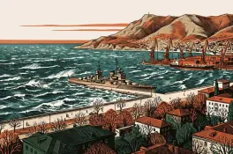 Новороссийск: крейсер, Малая Земля и бора