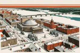 Новосибирск зимой: опера, бары и лёд Оби