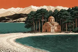Пицунда: реликтовые сосны у самой воды
