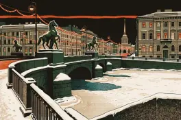 Петербург в декабрьских огнях